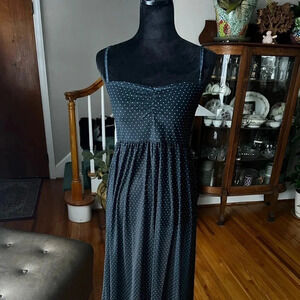 Black Madeline slip dress